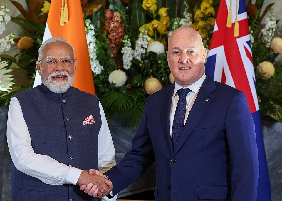 PM holds bilateral talks with the Prime Minister of New Zealand, Mr. Christopher Luxon at Auckland, in New Zealand on July 11, 2026.